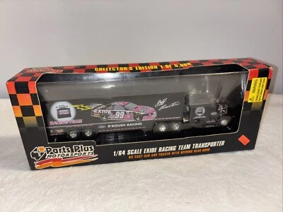 13” Die Cast Metal PartsPlus Semi Truck  Toy Model Truck 1/64 Exide Racing New - Image 1 of 4