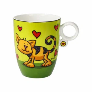 Goebel artist cup Ed Heck Love Cat mug coffee cup teacup fine bone china - Picture 1 of 6