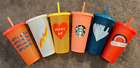 2020 Retro Starbucks Tumblr Cold Cup Lot Caffeinated Rise &amp; Shine Wake Up (6)