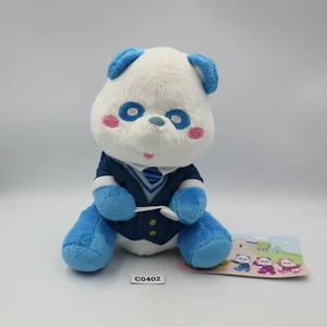 AAA Panda Bär C0402 blau Knopf Hand Furyu Plüschtier 6 Zoll Stofftier Anhänger Puppe Japan - Bild 1 von 8