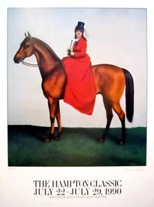 Hampton Classic Horse Show Poster 1990 Richard Mantel Original - Picture 1 of 1