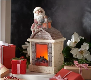 Kringle Express Holiday Fireplace Decor with Santa Light Up Brand New NIB - Picture 1 of 2