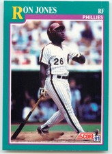 1991 Score #653 Ron Jones  Philadelphia Phillies