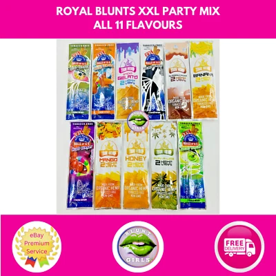 Tobacco Free Royal Blunts XXL Box Refill Party Mix 11 Packs FREE TRACKED POSTAGE