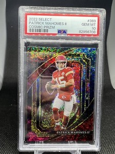 2022 Cosmic Patrick Mahomes II PSA 10 Panini Select Chiefs Prizm Suite Level KC