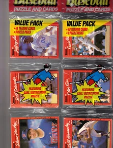 (2) sealed 1990 Donruss Baseball Rack Packs FACTORY SEALED FREE SHIPPING - Picture 1 of 1