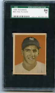 1949 Bowman Phil Rizzuto New York Yankees #98 ⭐️💥🎯 SGC Classificato 7 - Foto 1 di 2