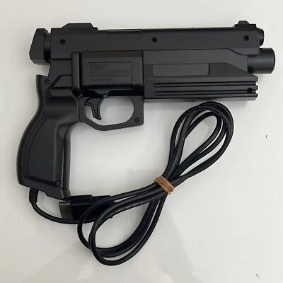 Official Sega Saturn Light Gun Controller HSS-0122 Genuine Virtua Gun Black - Image 1 of 4