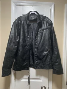 Chaqueta de cuero sintético para hombre XL NUEVA CON ETIQUETAS - Imagen 1 de 9