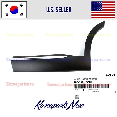 Puerta Trasera Inferior Moldura Adorniz Izquierdo CONDUCTOR TEXTURIZADO ⭐OEM⭐ Kia Sorento 2021-2023 Foto 1 de 2