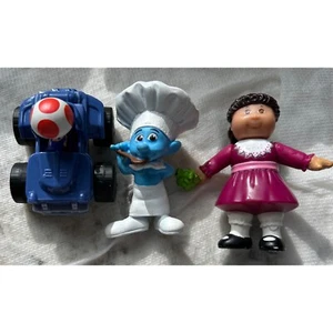Cabbage Patch Smurf Mario Kart Toys Figures Lot Collectible Play Set McDonalds - Picture 1 of 1
