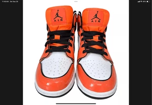 Nike Air Jordan 1 Mid SE Turf Orange 6Y Women’s 7.5 BQ6931 802 EUC Authentic - Picture 1 of 8