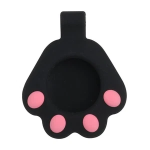 For Apple AirTag Cases 3D Silicone Cat Black Claw TPU Rubber Gel Keychain Cover - Picture 1 of 5