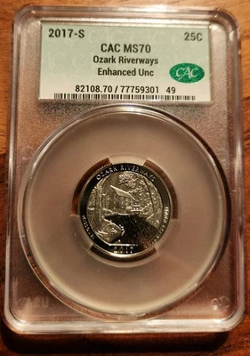 2017-S Ozark Riverways MS70 CAC Enhanced Uncerculated - Image 1 of 2
