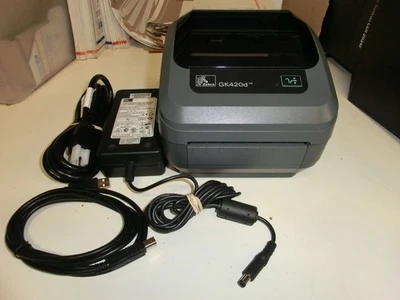 Zebra GK420d Direct Thermal Shipping Label Printer Barcode USB Parallel W/PWR - Image 1 of 4