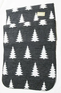 OEKO-TEX STANDARD 100 Tischläufer Schwarz Weiß Weihnachtsbaum Wendbar 80"x16" - Bild 1 von 7