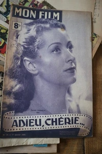 alte Filmzeitschrift MON FILM ADIEU CHERIE Danielle Darieux Berthieux 1947 - Bild 1 von 1