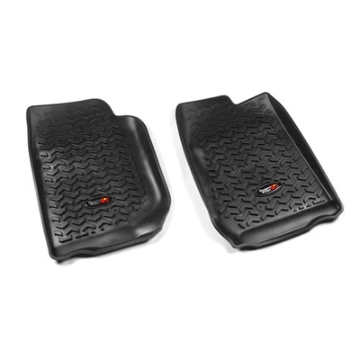 Rugged Ridge Floor Liner Front Blk Fits 2007-18 Jeep Wrangler Unlimited JK 4 Dr - Image 1 of 4