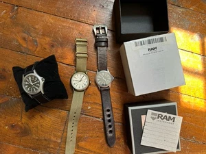 (3) Men’s Field Wristwatches - RAM & Timex Weekender - Picture 1 of 4