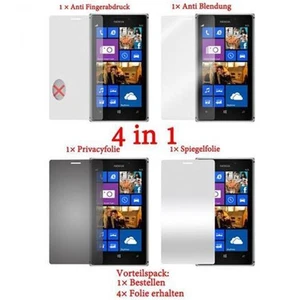 4x Protectores de pantalla para Nokia Lumia 925 Películas protectoras - Imagen 1 de 1