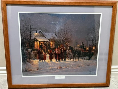 Litografía firmada por G. Harvey “Heralding the Hope” (1988) impresión artística enmarcada Foto 1 de 4