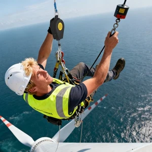 Selbsteinziehbare Auffangvorrichtung Auffangschutz Absturzsicherung Ausrüstung 150kg - Bild 1 von 17