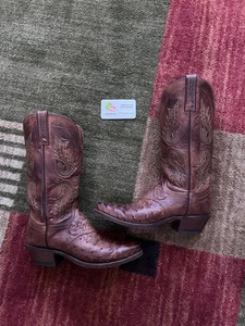 1883 Lucchese Boots Exotic Ostrich Women's - Picture 1 of 11