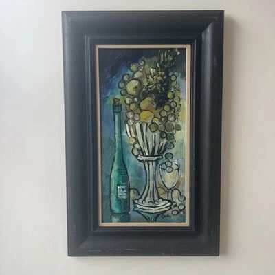 Danny Garcia - Firmado - #3728 Barniz Acrílico Damar 1973 - Marco Original Plz Leer Foto 1 de 4