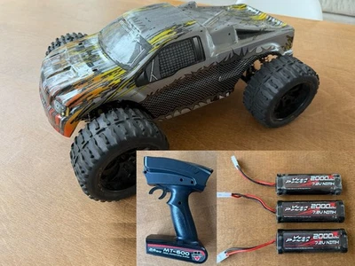 Himoto 1:10 Truck Leopard Grey + 2.4GHz Transmitter + 3 Battery 2000MAH - Image 1 of 4