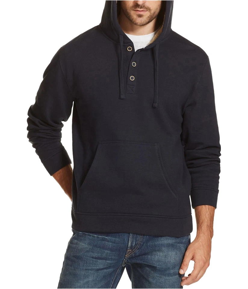 Sudadera con capucha resistente a la intemperie de 1/4 botones para hombre Foto 1 de 1