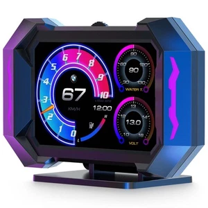 ACECAR OBD2 Gauge Car HUD Head Up Display Gauge Display Tachometer Gauge Multi f - Picture 1 of 6