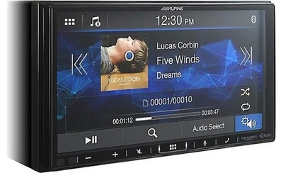 Alpine iLX-407 Double DIN 7" Carplay / Android Auto Car Stereo W/FREE Bypass! - Image 1 of 3