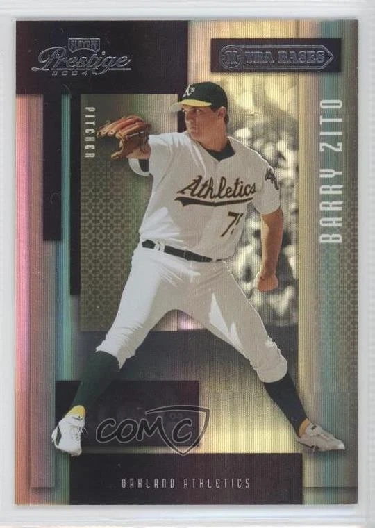 2004 Playoff Prestige Xtra Bases Purple /150 Barry Zito #132 - Image 1 of 2