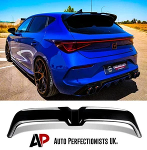 SEAT Leon MK4 OT Style Gloss Black Rear Boot Roof Spoiler Wing Cupra 2020-24 - Picture 1 of 14