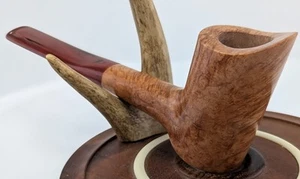 Poker Smoking Briar Pipe w/Ebonite Stem and Scooped Rim by Whitaker Werks - Picture 1 of 17
