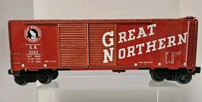 Custom Vtg. O Gauge 40' Offset DD Boxcar Great Northern GN 5303 - Nice - Image 1 of 4