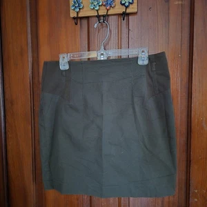 Gonna marrone apostrofo donna 12 lavoro carriera scuola preppy lunga 19" - Foto 1 di 6