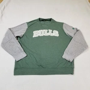USF Bulls Under Armour Sweatshirt Mens Size XL Green Gray Crewneck Pullover UA - Picture 1 of 9
