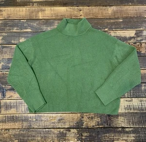 Lululemon Womens Size 6 Merino Wool Blend Ribbed Sweater Avocado Green - Picture 1 of 6