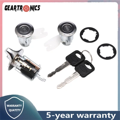 Juego de cilindros de cerradura de puerta e interruptor de encendido con llaves para Ford F150 F250 1990-1995 Foto 1 de 4