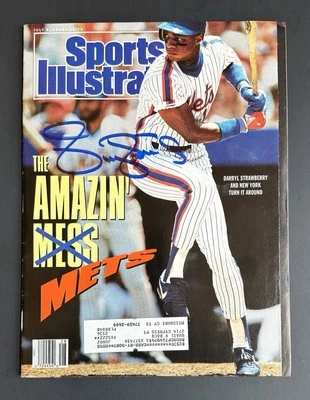 1990 July Sports Illustrated Darryl Strawberry Autograph Signed Magazine PSA/DNA - Image 1 of 4