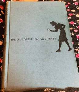 Nancy Drew- The Clue of the Leaning Chimney-1949 Grosset &Dunlap Blue Hardcover - Picture 1 of 2