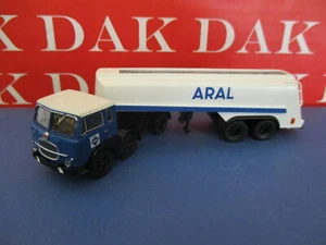1/87 Modellino Camion Truck Fiat 690 T Cisterna Aral by Brekina - Foto 1 di 9