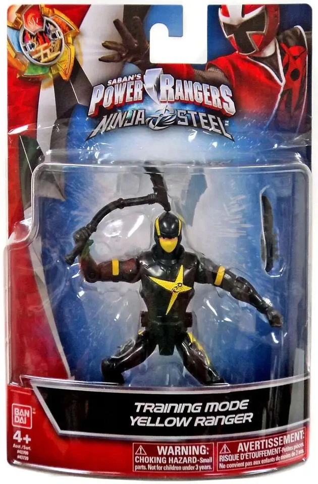Figura Ranger Amarilla Bandai Power Rangers Ninja Steel 5 pulgadas Ninja Master Mode Foto 1 de 1