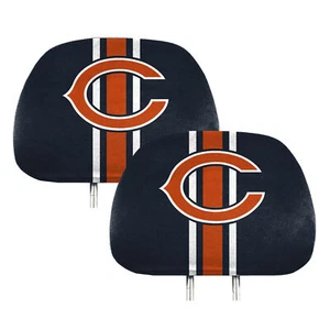 Fanmats NFL Chicago Bears New 2-Piece Printed Headrest Covers - Picture 1 of 1