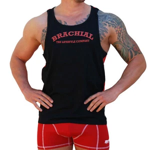 Brachial Tank-Top "Since" rot/schwarz - Bild 1 von 32