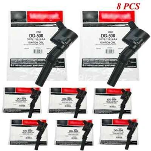 8PCS DG508 For Motorcraft Ignition Coils Ford F150 F250 4.6L 5.4L 6.8L Mustang - Picture 1 of 8