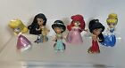 Disney Zizzlinger Princess 2" Figures Lot Of 6 Zizzle Ariel Jasmine Cinderella