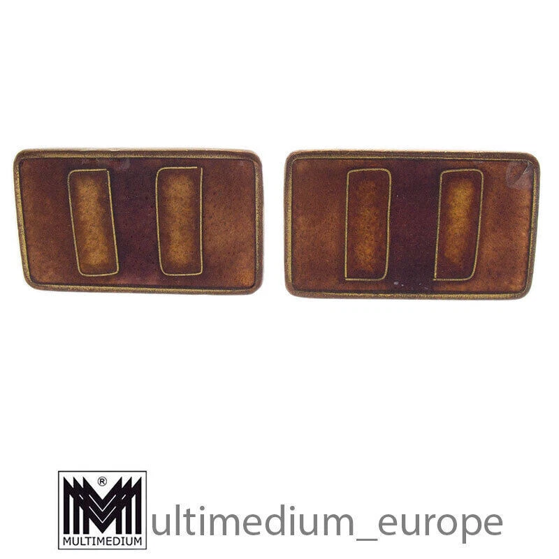 Manschettenknöpfe Cloisonne Matt Emaille Scholz Schibensky cuff links enamel - Bild 1 von 3