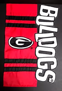 Georgia Bulldogs College Football Garden Banner Flag 12"w x 18"h NEW - Picture 1 of 5